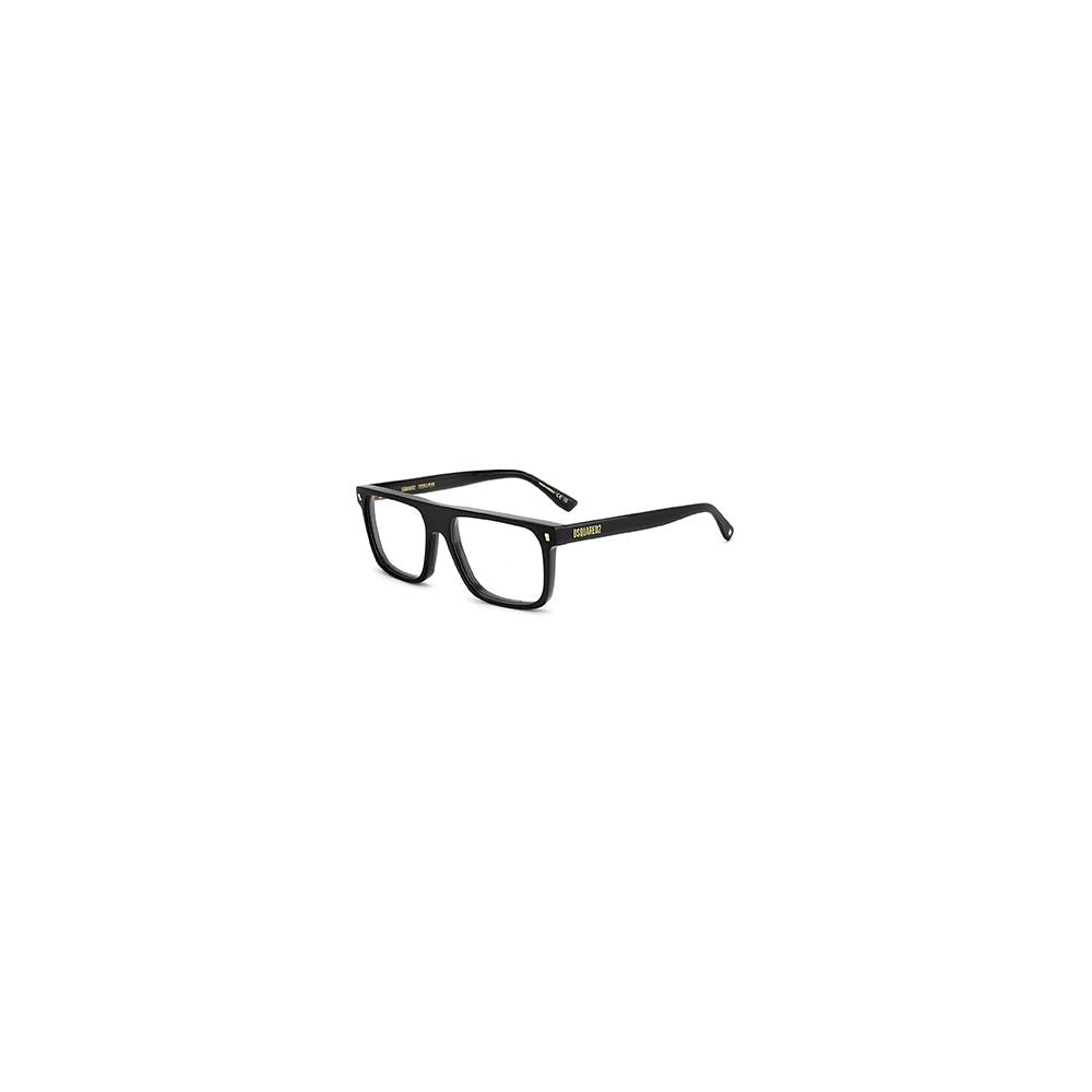 Lunettes en acétate noires Dsquared² avec monture élégante, visibles en gros plan dans l'image 10669128.jpg.