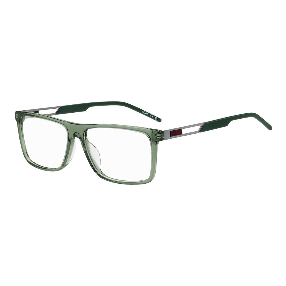 Lunettes Hugo Boss Army en acétate avec monture rectangulaire, design moderne et élégant, pour un style sophistiqué.