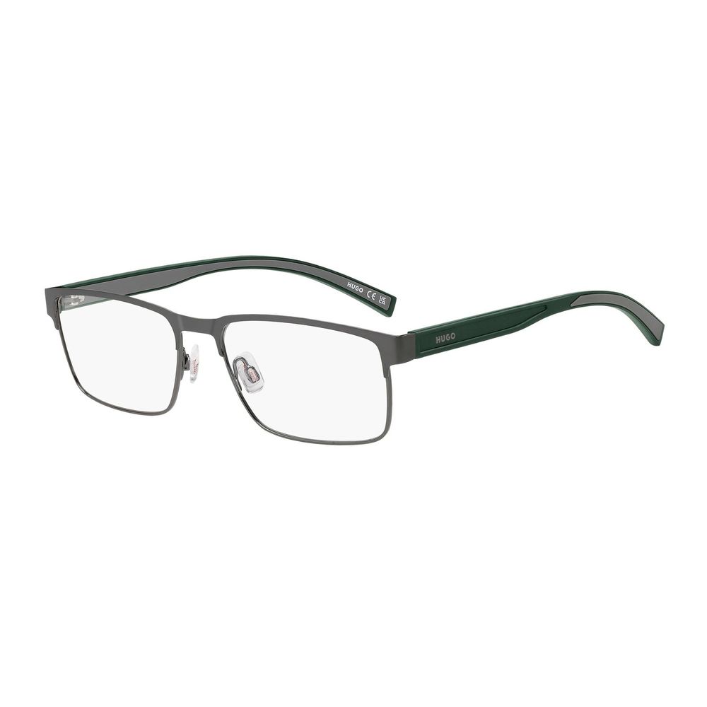 Hugo Boss Brille aus grauem Stahl und Aluminium (Fassung)