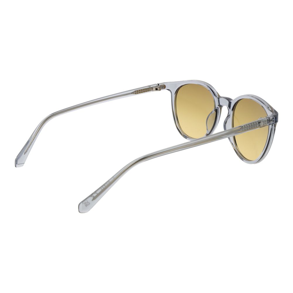 Lunettes de soleil Guess en plastique gris, monture élégante et modernes, pour un style tendance et protection solaire.