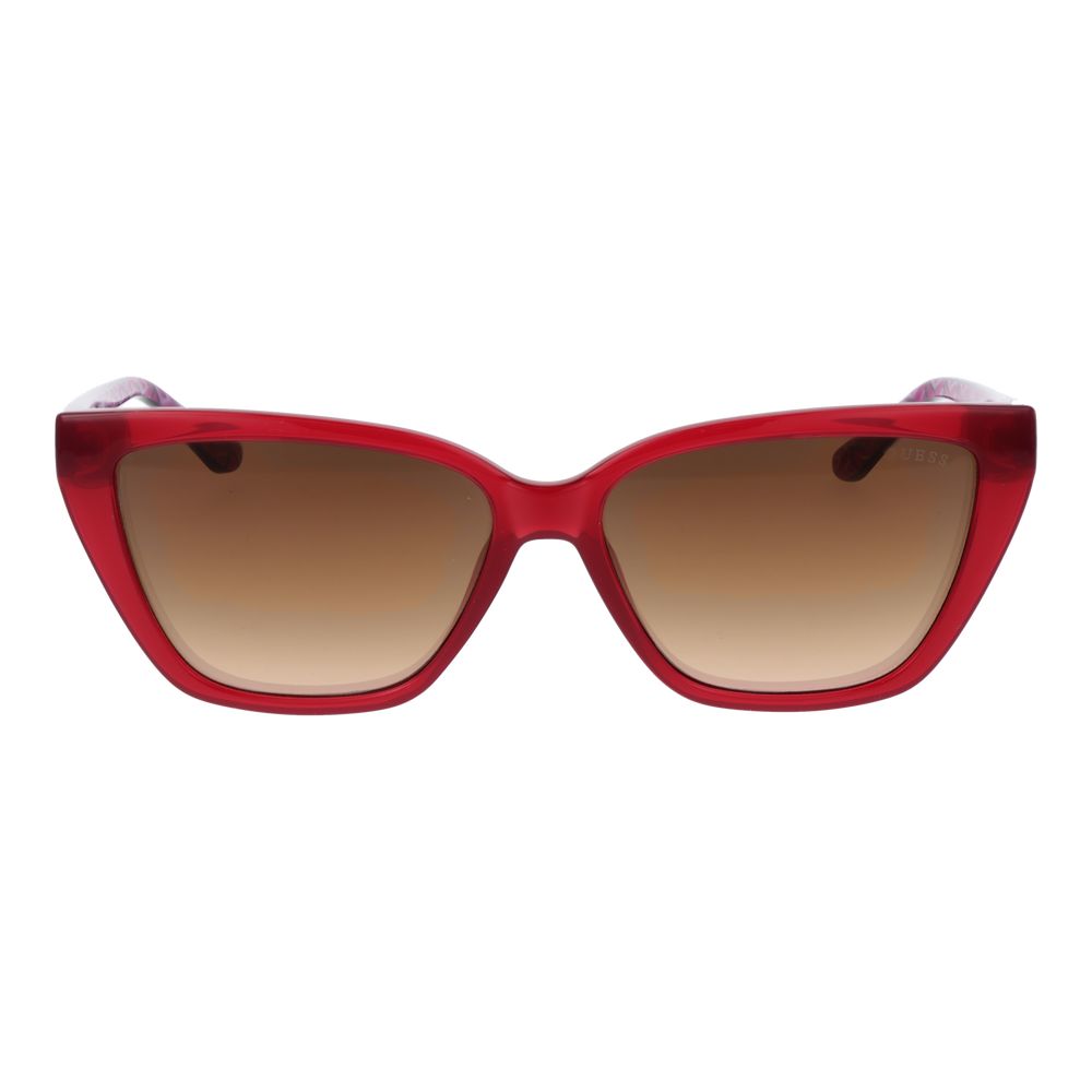 Lunettes de soleil en plastique multicolores de la marque Guess, avec monture élégante et design tendance.