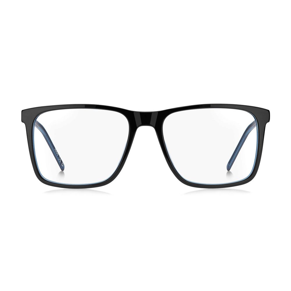 Lunettes à monture bicolore en acétate de la marque Hugo Boss, style moderne et élégant, vues de face.
