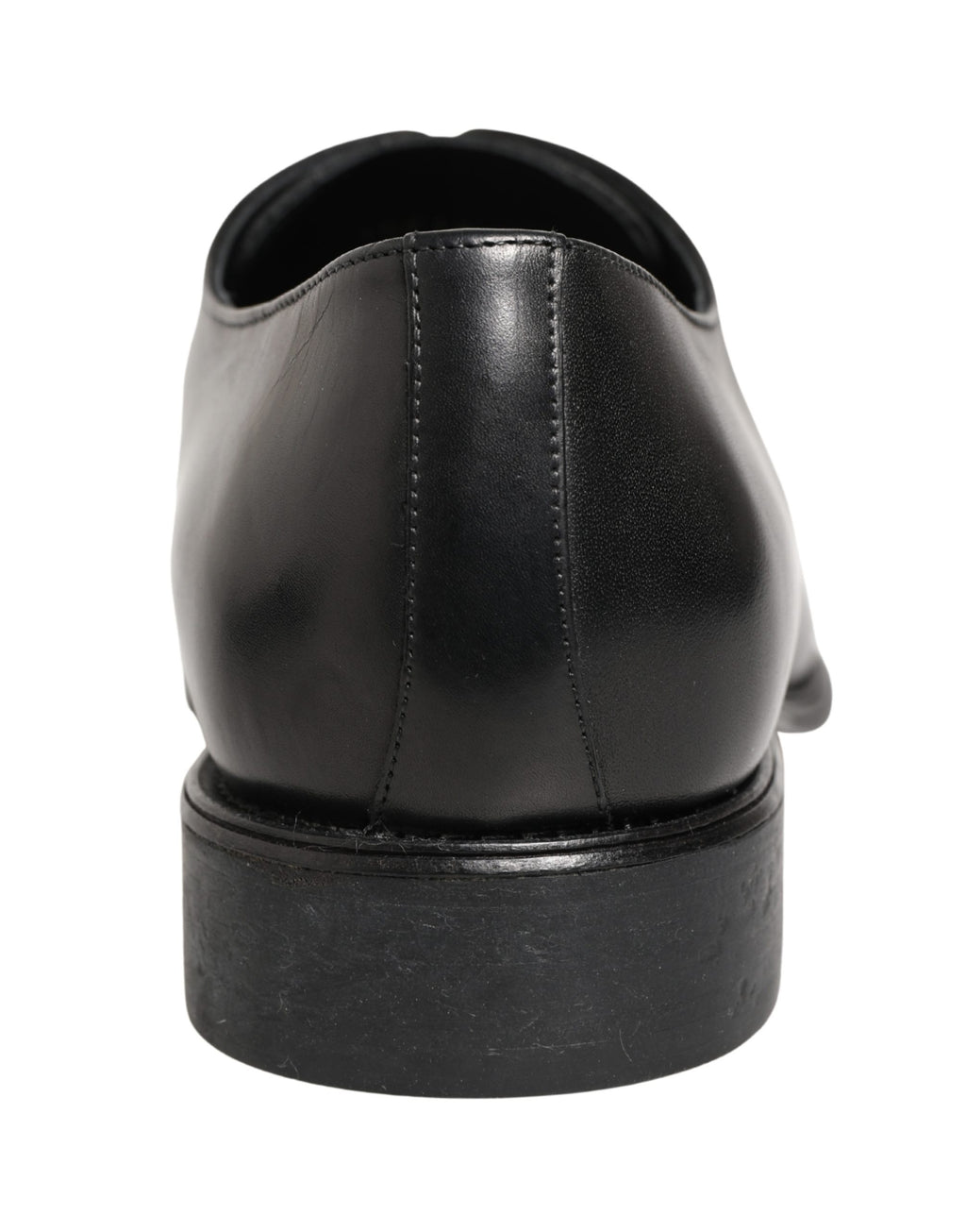 Chaussures Derby pour homme en cuir de veau noir de Dolce & Gabbana, chaussures habillées élégantes et sophistiquées.