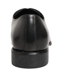 Chaussures Derby pour homme en cuir de veau noir de Dolce & Gabbana, chaussures habillées élégantes et sophistiquées.