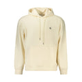 Sweatshirt beige en coton pour homme de la marque Calvin Klein, vue de face, avec col rond et manches longues.