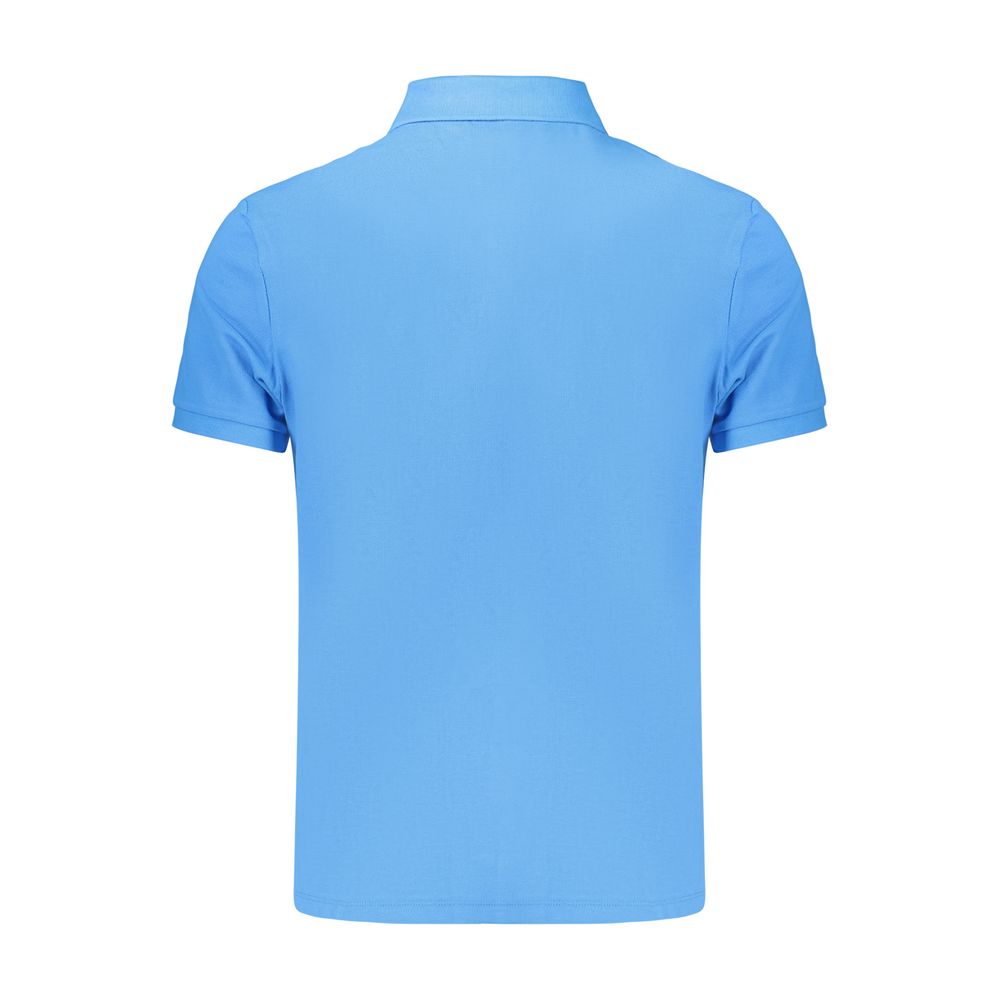Polo pour homme Calvin Klein Azzurro en coton, col classique, manches courtes, design élégant et confortable.