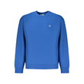 Sweat-shirt bleu en coton pour homme de Calvin Klein, style décontracté, avec logo discret sur la poitrine.