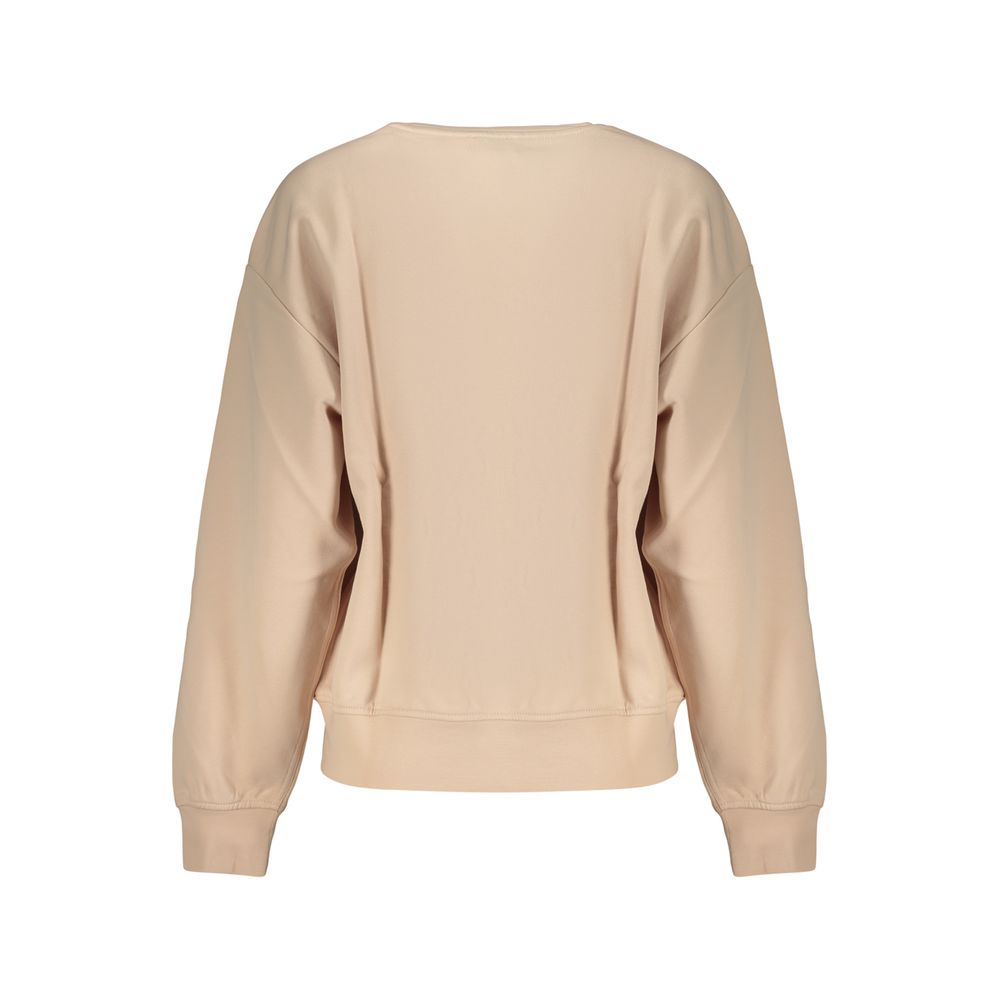 Sweatshirt rose en coton pour femmes de la marque Calvin Klein, coupe décontractée et détails doux.