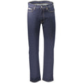 Jean homme en coton bleu de la marque Calvin Klein, élégant et confortable, avec coupe classique visible sur l’image.