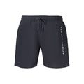 Shorts pour homme Tommy Hilfiger en polyester bleu, avec ceinture et poches, parfaits pour un style décontracté.