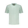 T-shirt homme Hugo Boss Verde en coton, coupe classique, avec col rond et logo discret, vue de face.