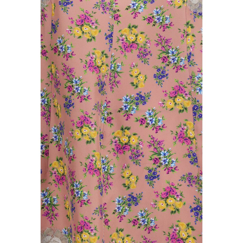 Robe décontractée en soie multicolore de Dolce & Gabbana, style élégant et confortable, avec un motif coloré.