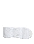 Chaussures Dolce & Gabbana sneakers basses blanches Slip On Wave, style décontracté et moderne, vue de face.