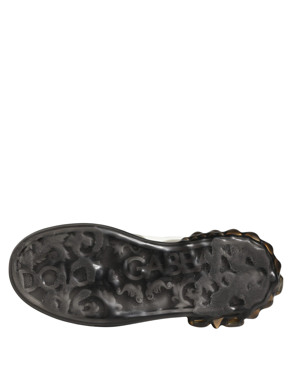 Chaussures sneakers Dolce & Gabbana LOVE multicolores ornées de cristaux étincelants, style tendance et élégant.