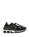 Chaussures de randonnée en mesh noir Dolce & Gabbana Sorrento, sneakers tendance avec semelle robuste et design élégant.