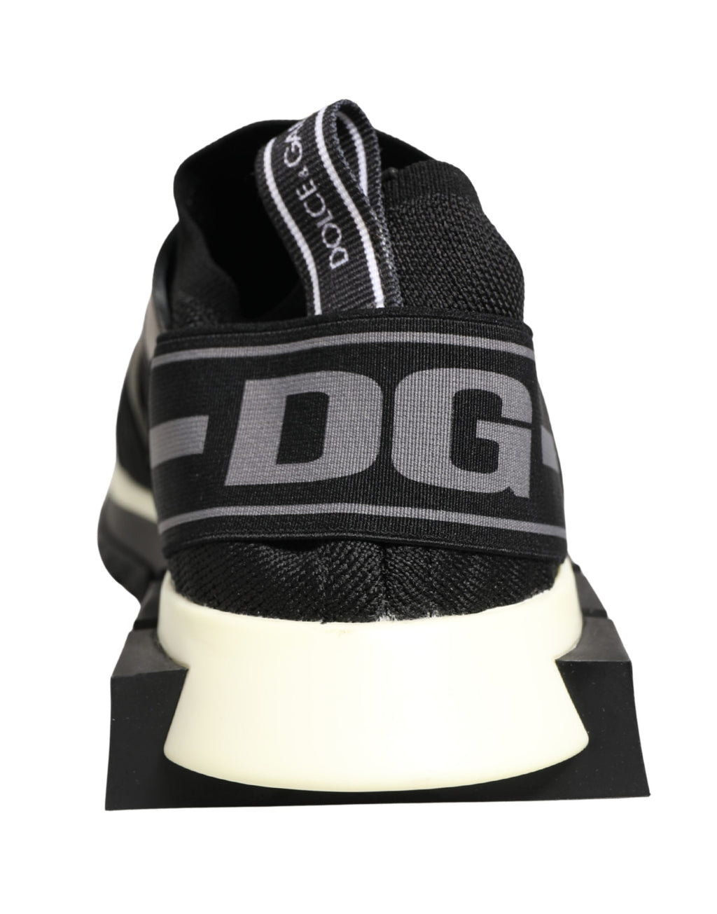 Chaussures de trekking Dolce & Gabbana Sorrento en maille noire, sneakers élégants et confortables.