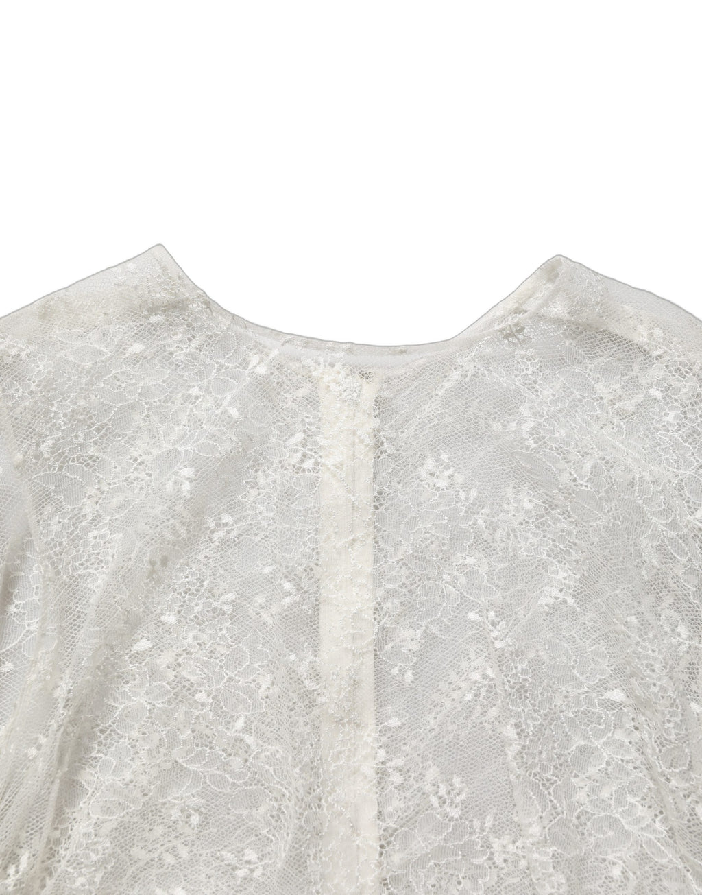 Robe midi en dentelle florale blanche sans manches de Dolce & Gabbana, transparente et élégante, avec détails délicats.
