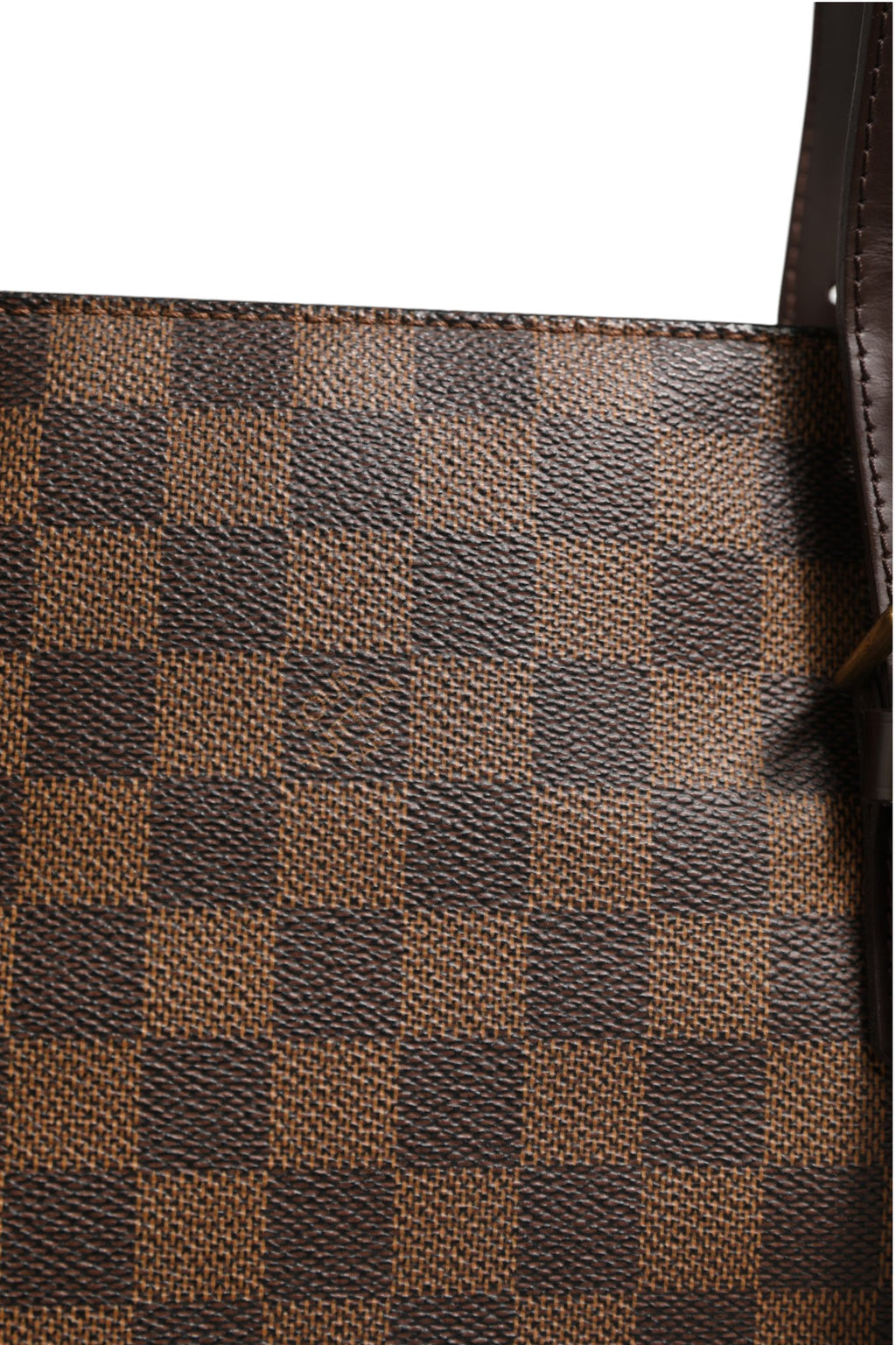 Sac Louis Vuitton Damier Ebene Chelsea Tote en toile à motif damier, poignées en cuir et grande capacité.