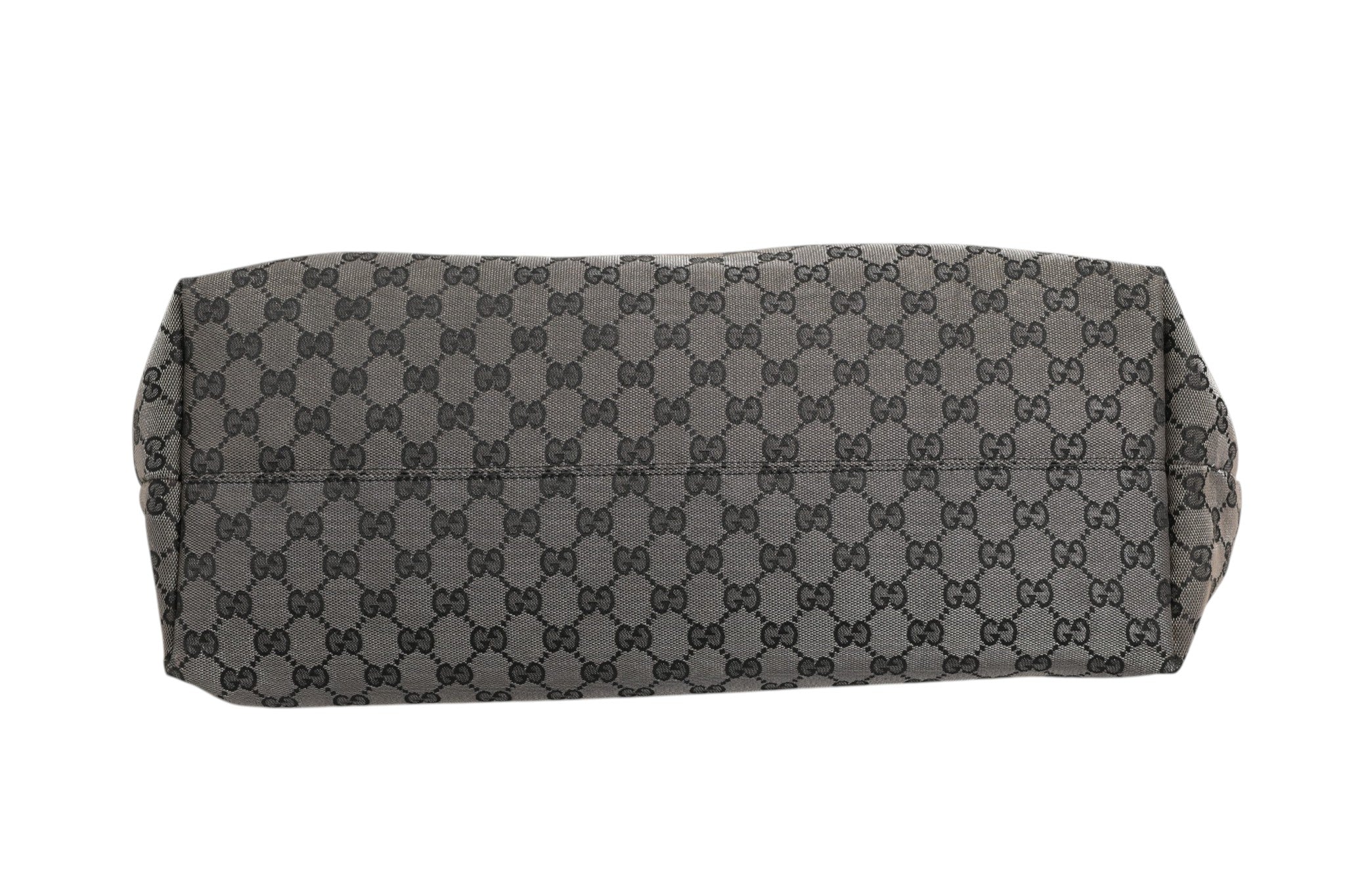 Sac Gucci GG en toile canvas avec poignées en cuir, grand sac cabas élégant pour femmes.