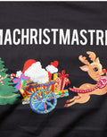 T-shirt en coton noir Dolce & Gabbana #IAMACHRISTMASTREE avec imprimé, images visibles sur le devant.