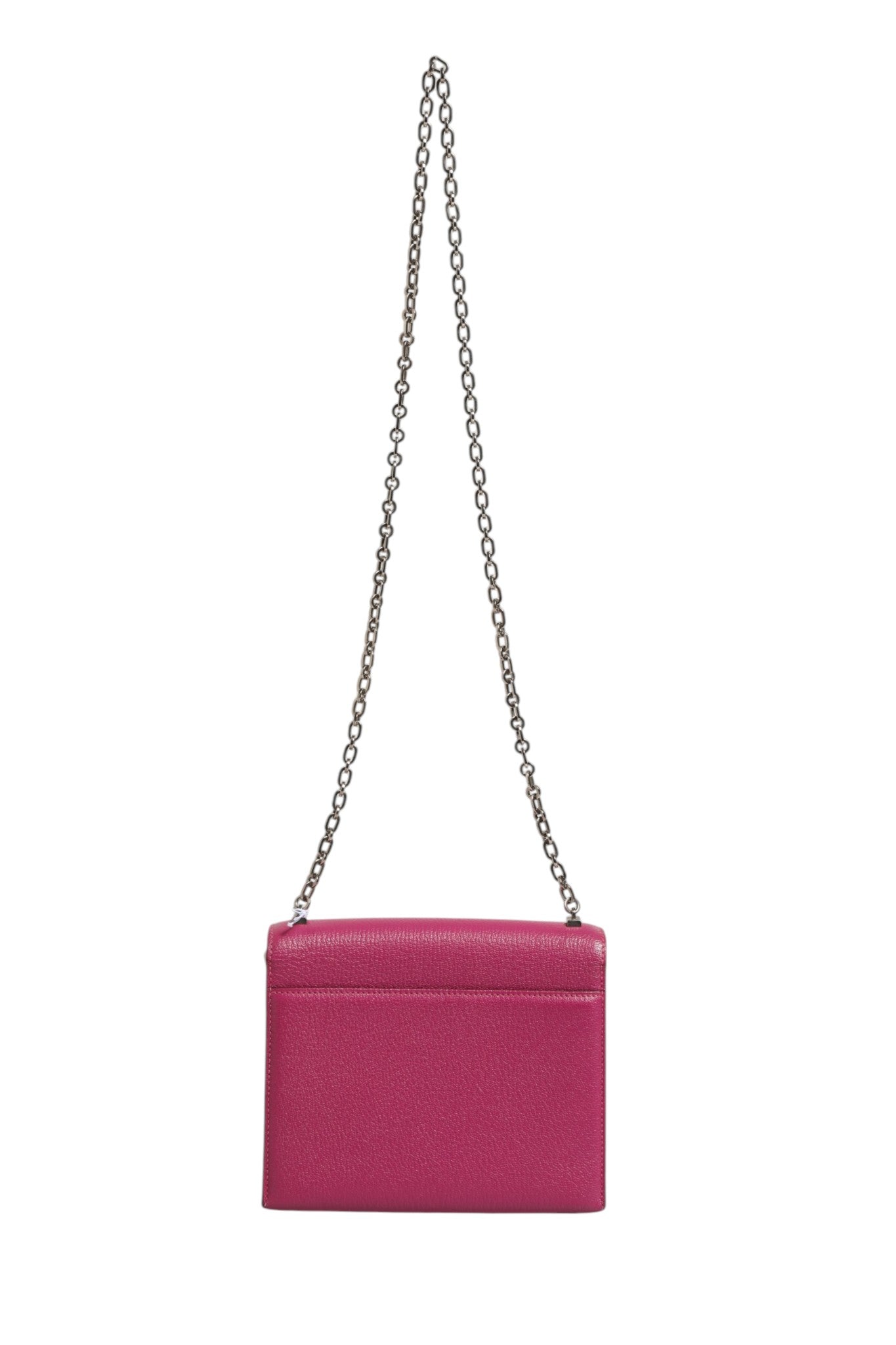 Sac à main Hermès Mini Verrou Chaine en chèvre Mysore Magnolia avec chaîne dorée, design élégant et finition raffinée.