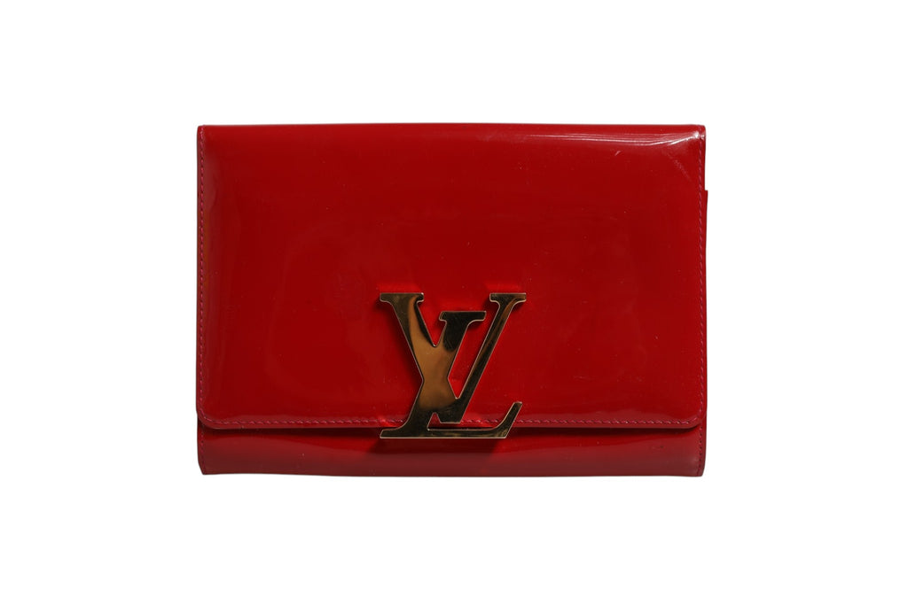 Louis Vuitton Louise PM Red Patent-Leder Wallet On Chain