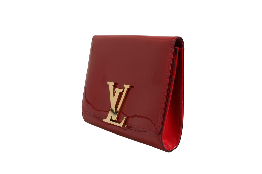 Louis Vuitton Louise PM Red Patent-Leder Wallet On Chain