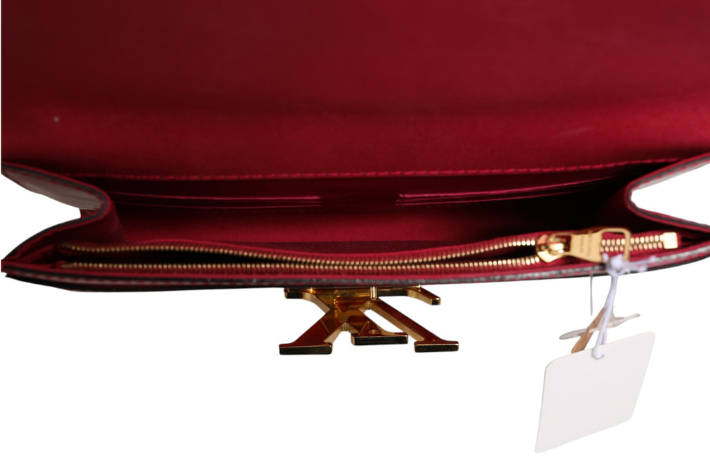 Louis Vuitton Louise PM Red Patent-Leder Wallet On Chain