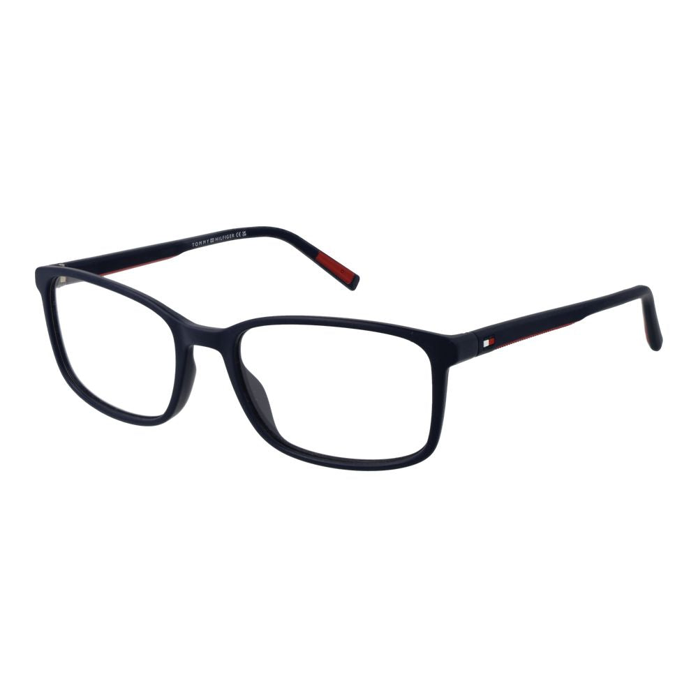 Monture de lunettes en polyamide bleue de Tommy Hilfiger avec design élégant et moderne, vue de face.