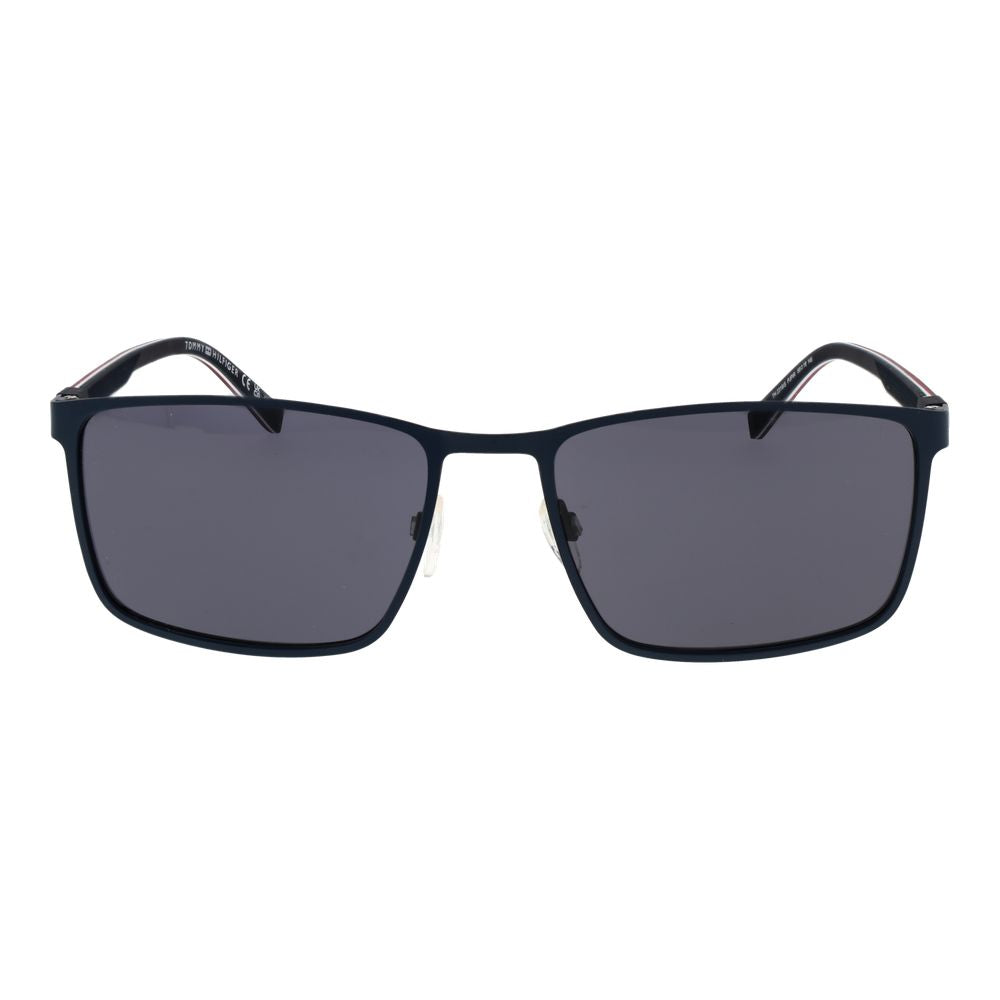 Lunettes de soleil en métal bleues Tommy Hilfiger avec monture élégante et design moderne.