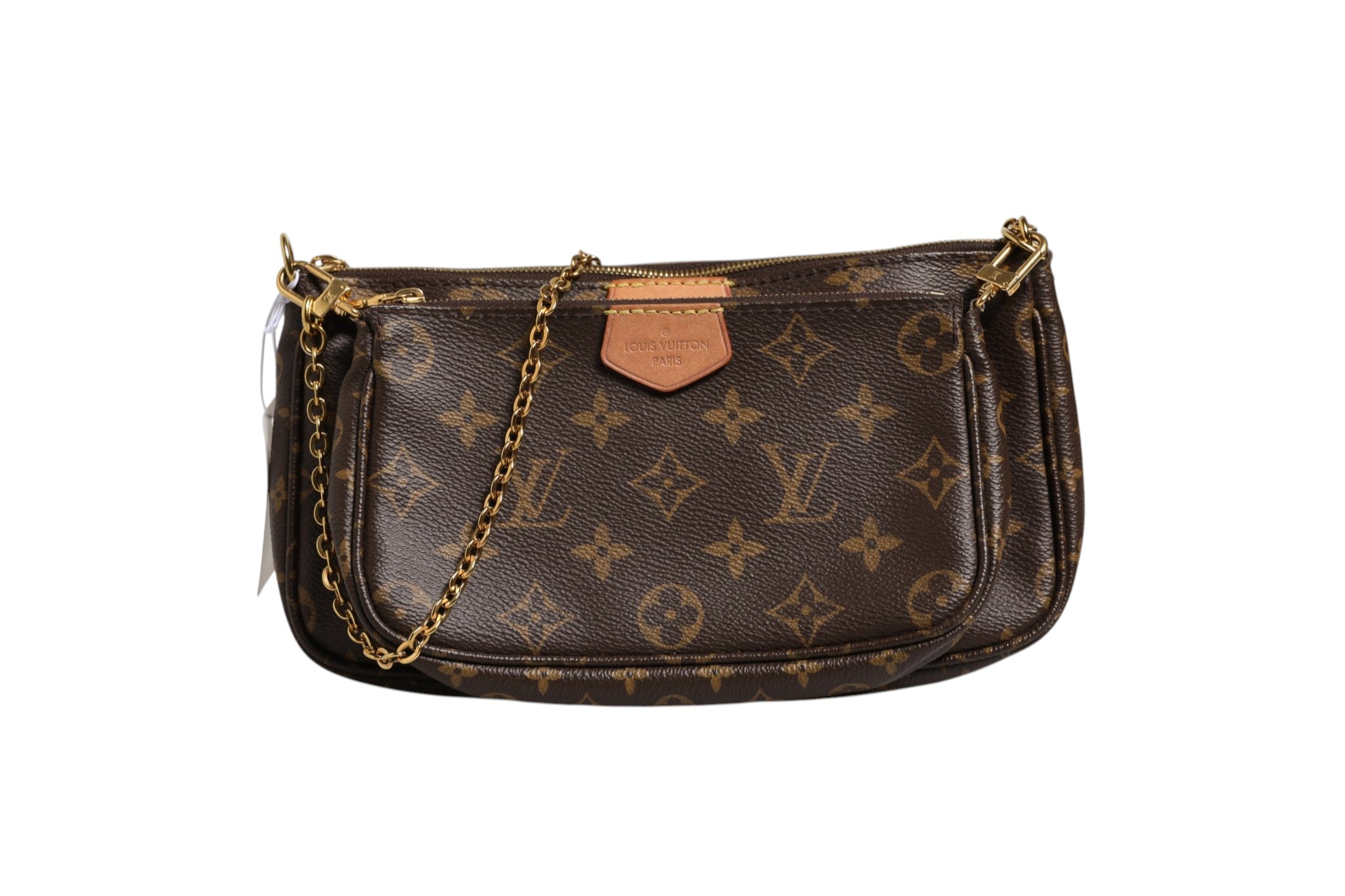 Sac à bandoulière Louis Vuitton Monogram Multi Pochette Accessoires avec motifs monogrammes et bandoulière en cuir.
