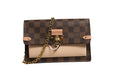 Louis Vuitton Damier Ebene Vavin Geldbörse mit Kette