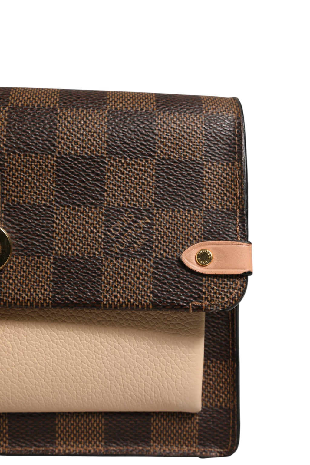 Louis Vuitton Damier Ebene Vavin Geldbörse mit Kette