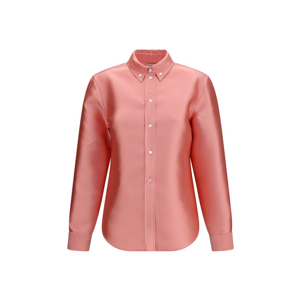Chemise homme Calvin Klein en polyester multicolore, style élégant avec col classique et boutons visibles.