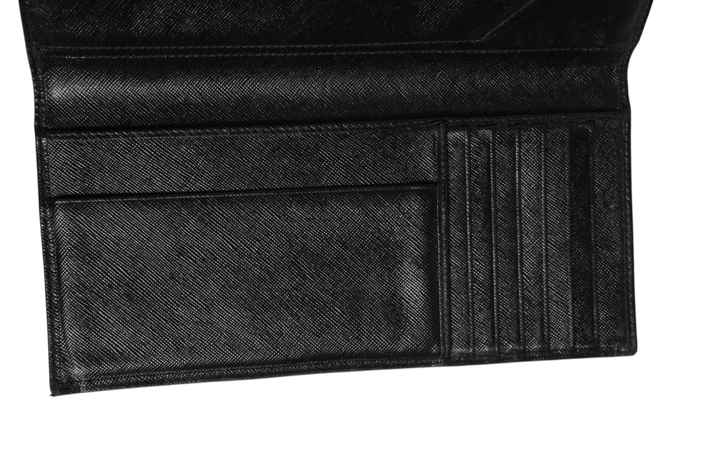 Prada Saffiano Leather Slim Card Holder Wallet