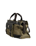 Sacoche tote et duffel militaire vert deux tons Dolce & Gabbana, sac à bandoulière avec poignées élégantes, style chic et pratique.