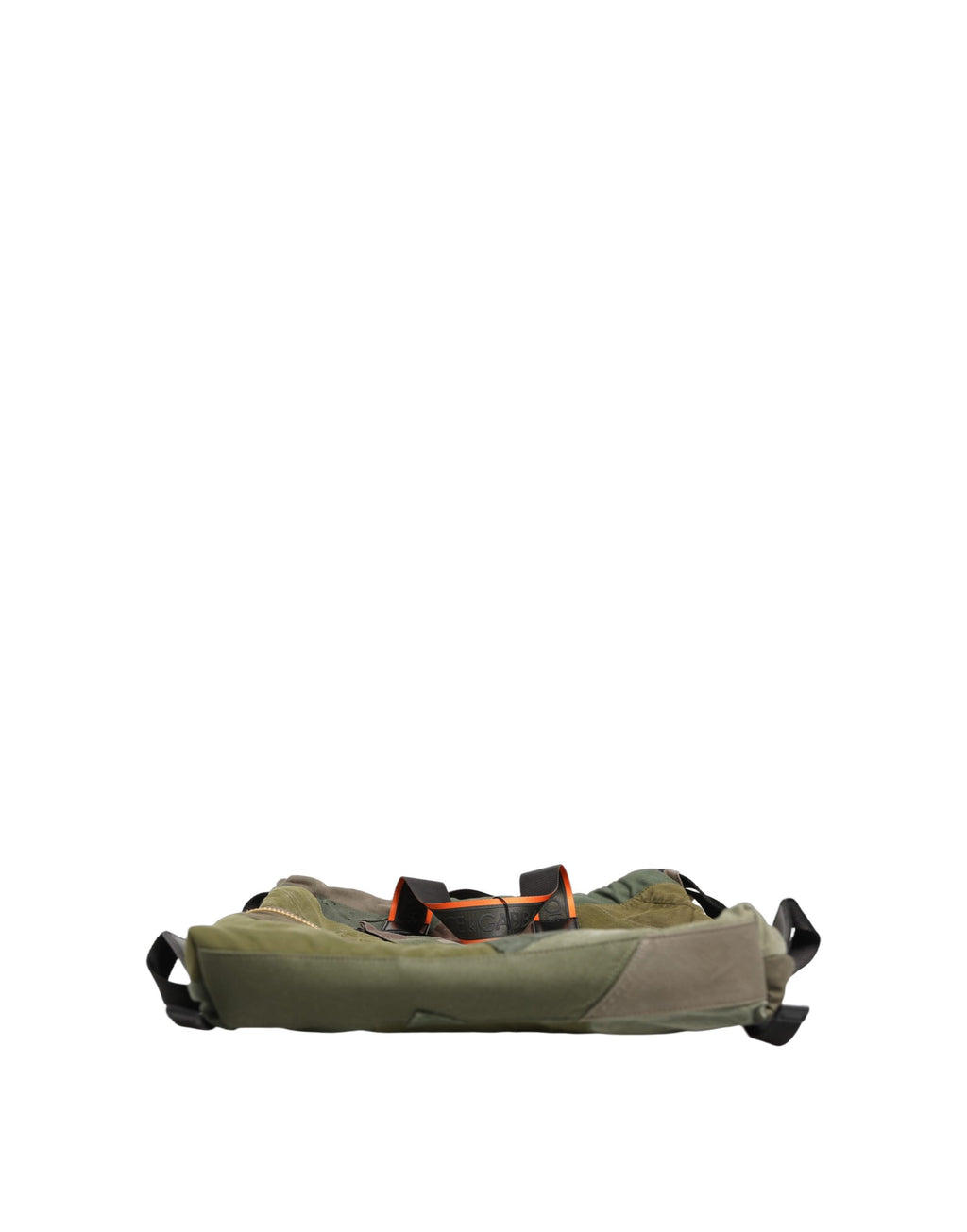 Sac à dos militaire vert patchwork Dolce & Gabbana pour homme, sac à main robuste avec design tendance et détails en patchwork.