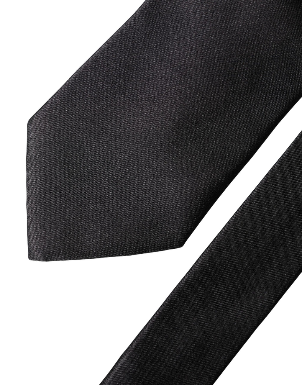 Dolce & Gabbana Brown Logo Embroidery Silk Adjustable Men Necktie Tie