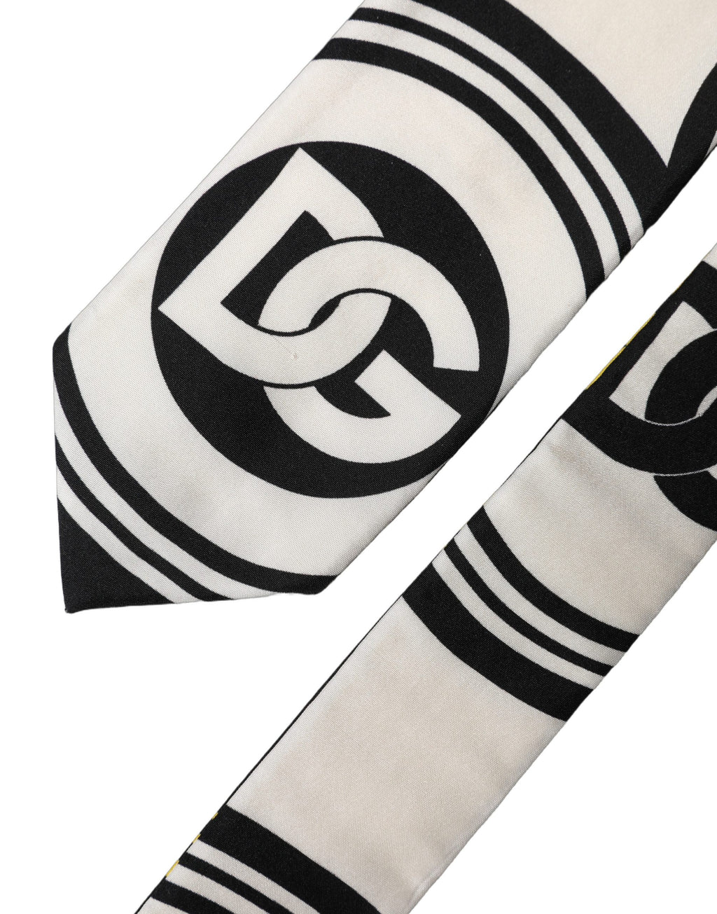 Dolce & Gabbana Multicolor Monogram Print Silk Adjustable Men Necktie Tie