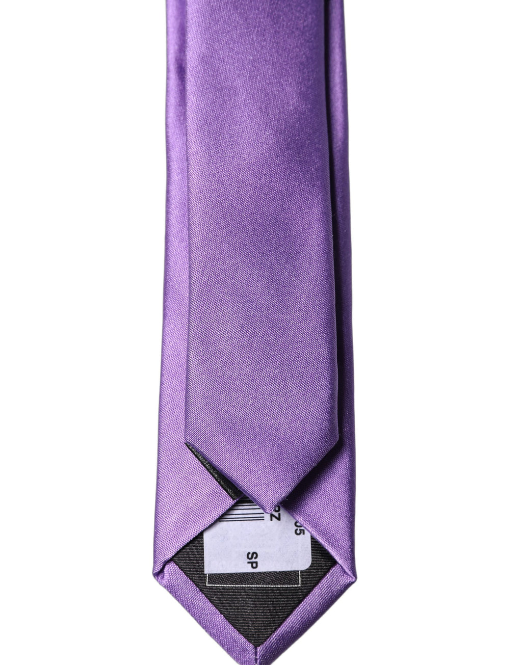 Dolce & Gabbana Purple Solid 100% Silk Adjustable Men Tied Necktie Tie