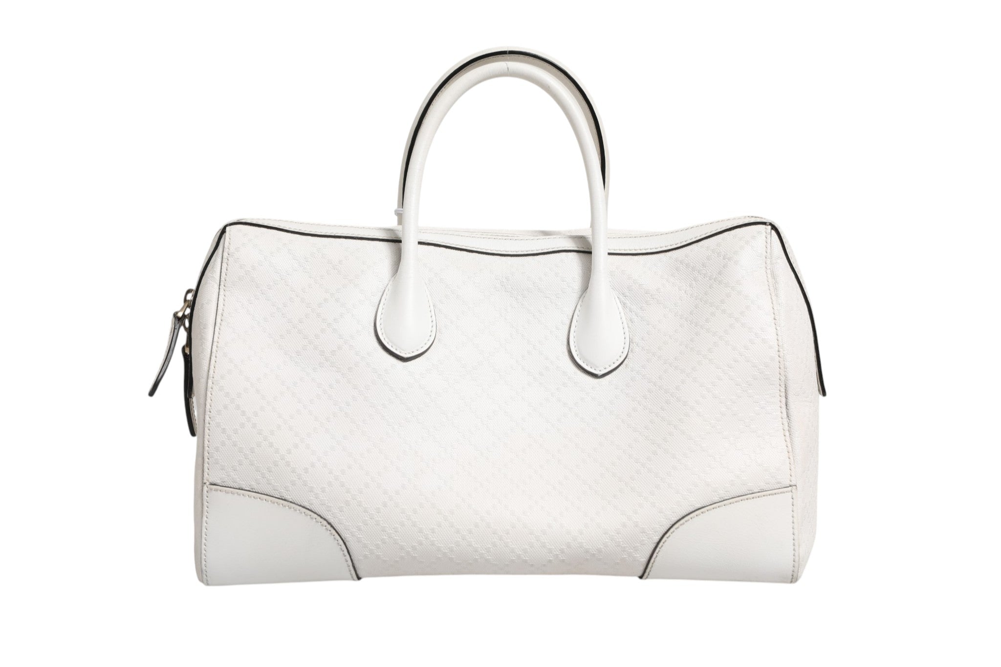 Gucci Medium Diamante Leather Boston Bag