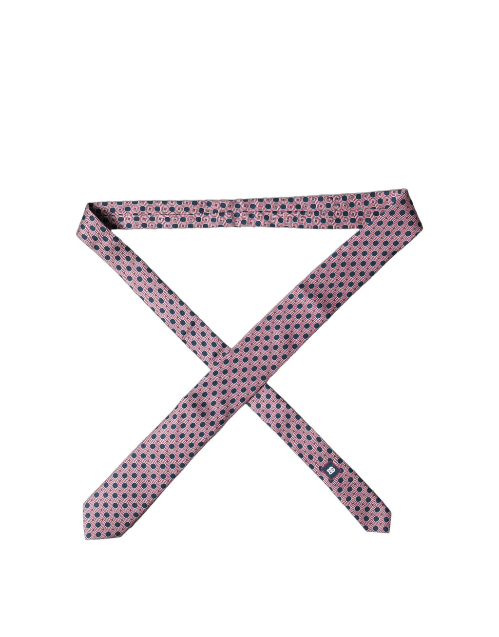 Dolce & Gabbana Multicolor Patterned Silk Adjustable Men Tied Necktie Tie