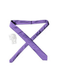 Dolce & Gabbana Purple Satin 100% Silk Adjustable Men Tied Necktie Tie