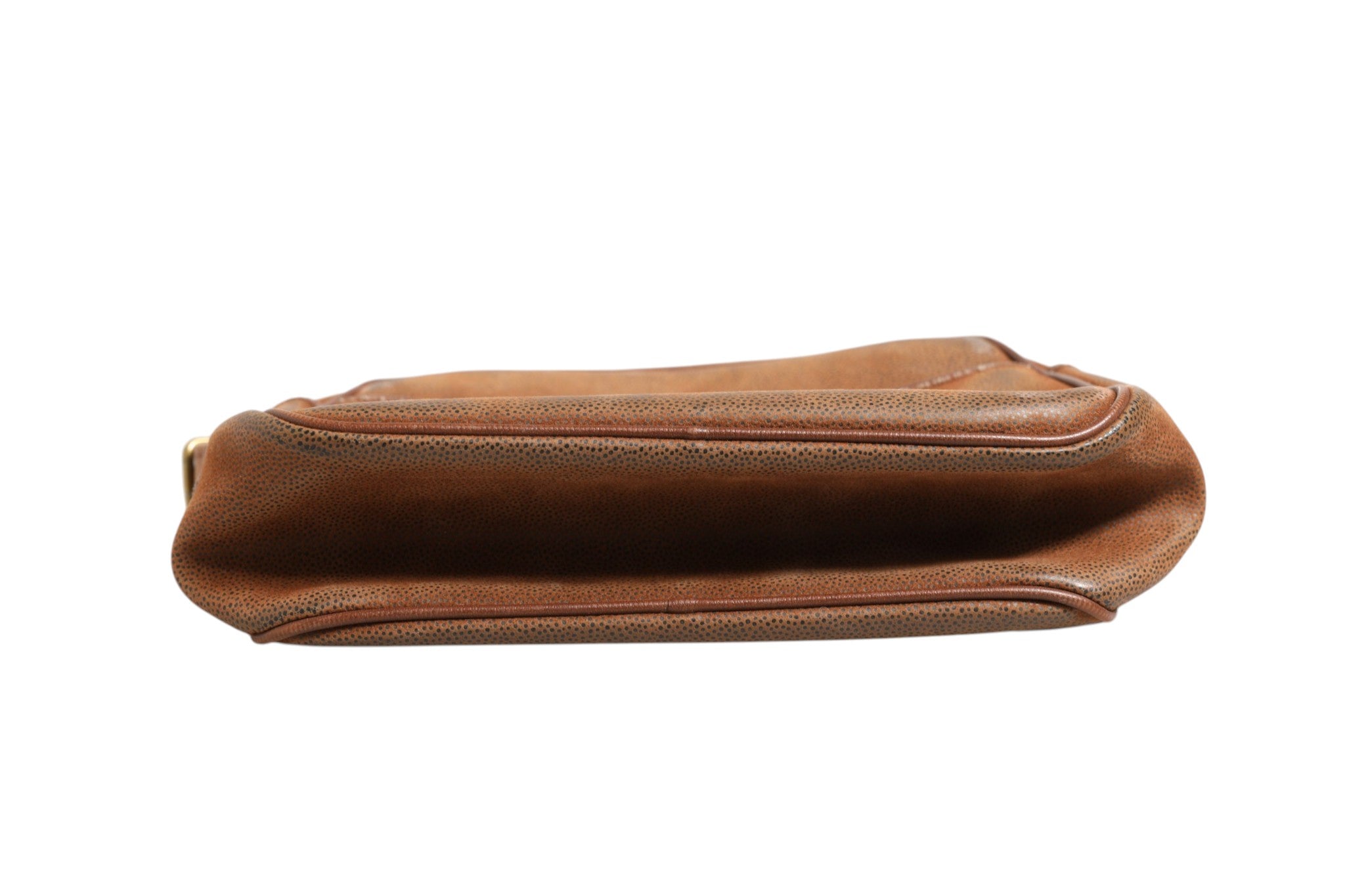 Sac à bandoulière Burberry marron et or avec motif classique, en cuir élégant, idéal pour un style sophistiqué.