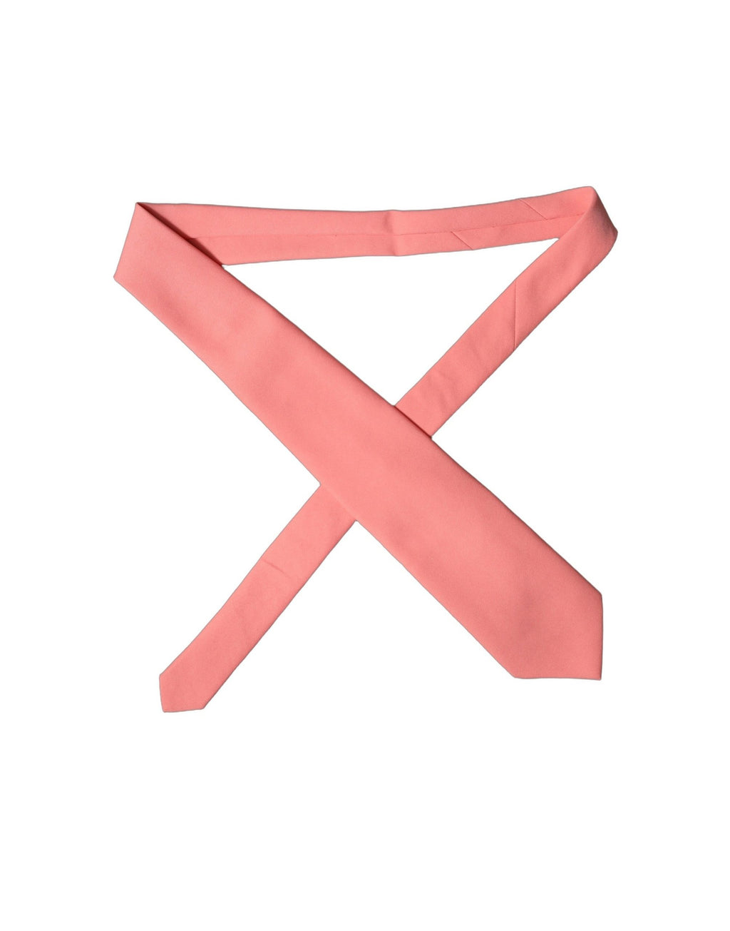 Dolce & Gabbana Coral Pink Polyester Adjustable Women Tied Necktie Tie