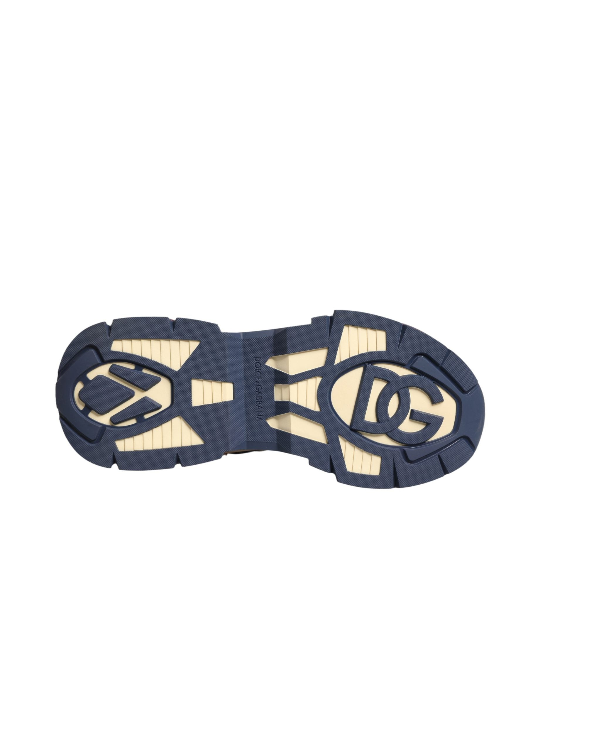 Chaussures sneakers basses multicolores Dolce & Gabbana Airmaster pour homme, vue de face.