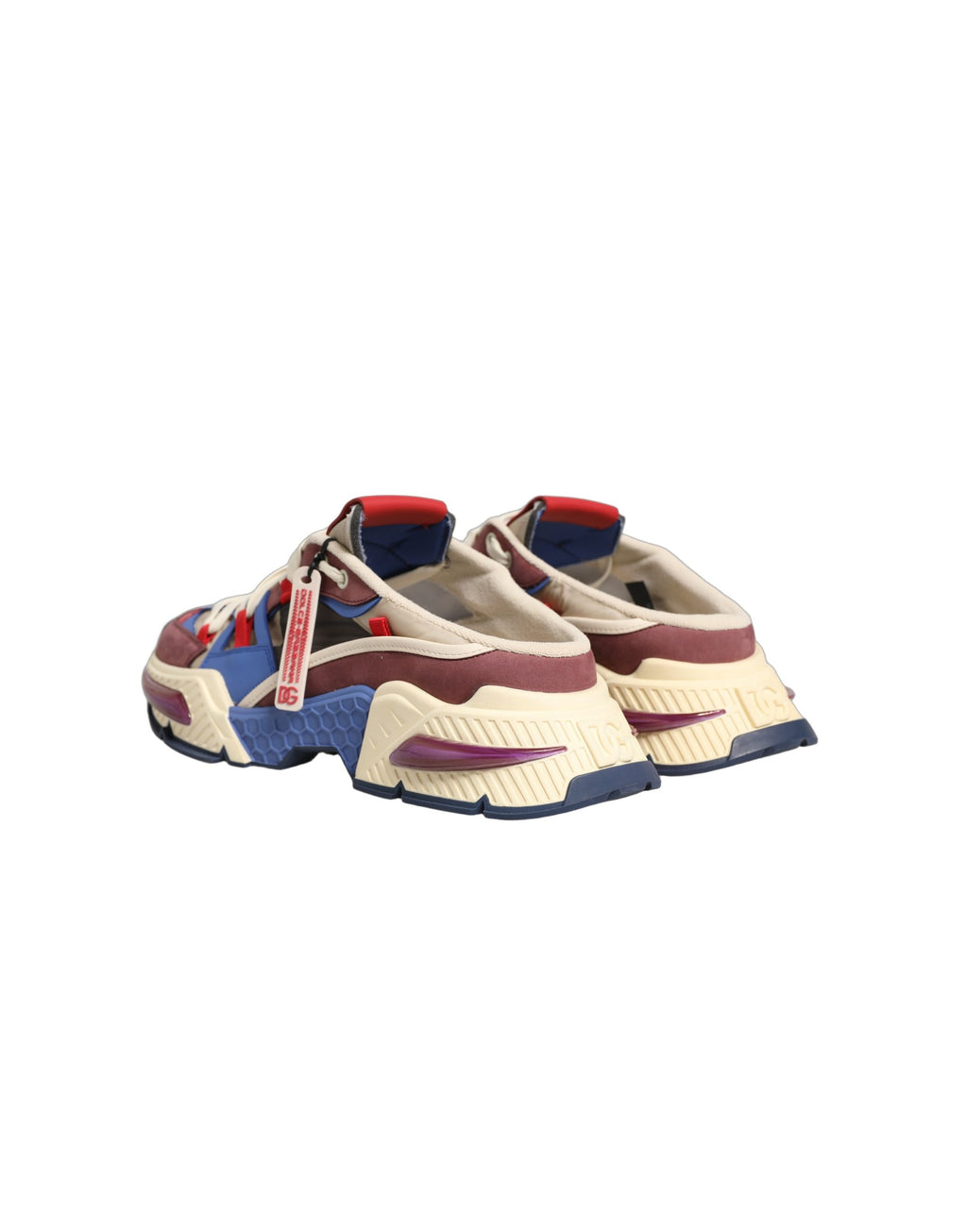 Chaussures sneakers basses pour homme Dolce & Gabbana Airmaster multicolores, design moderne et coloré.