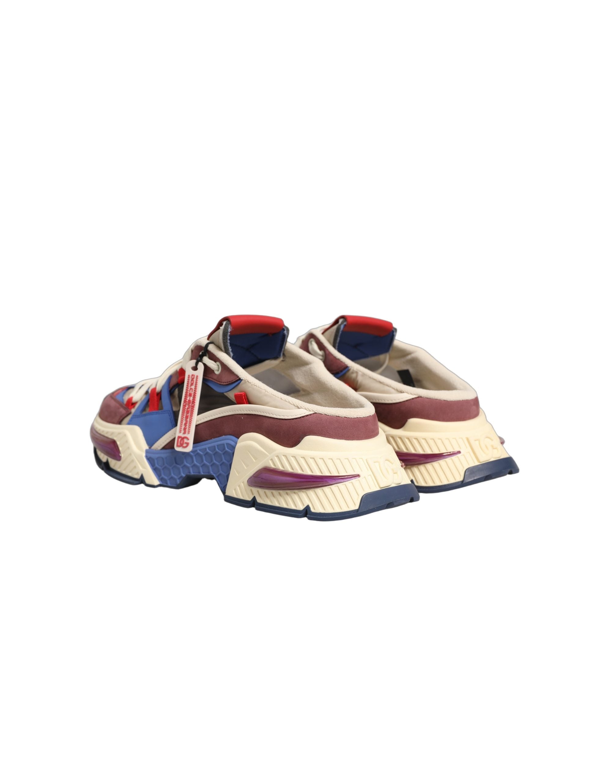 Chaussures sneakers basses pour homme Dolce & Gabbana Airmaster multicolores, design moderne et coloré.