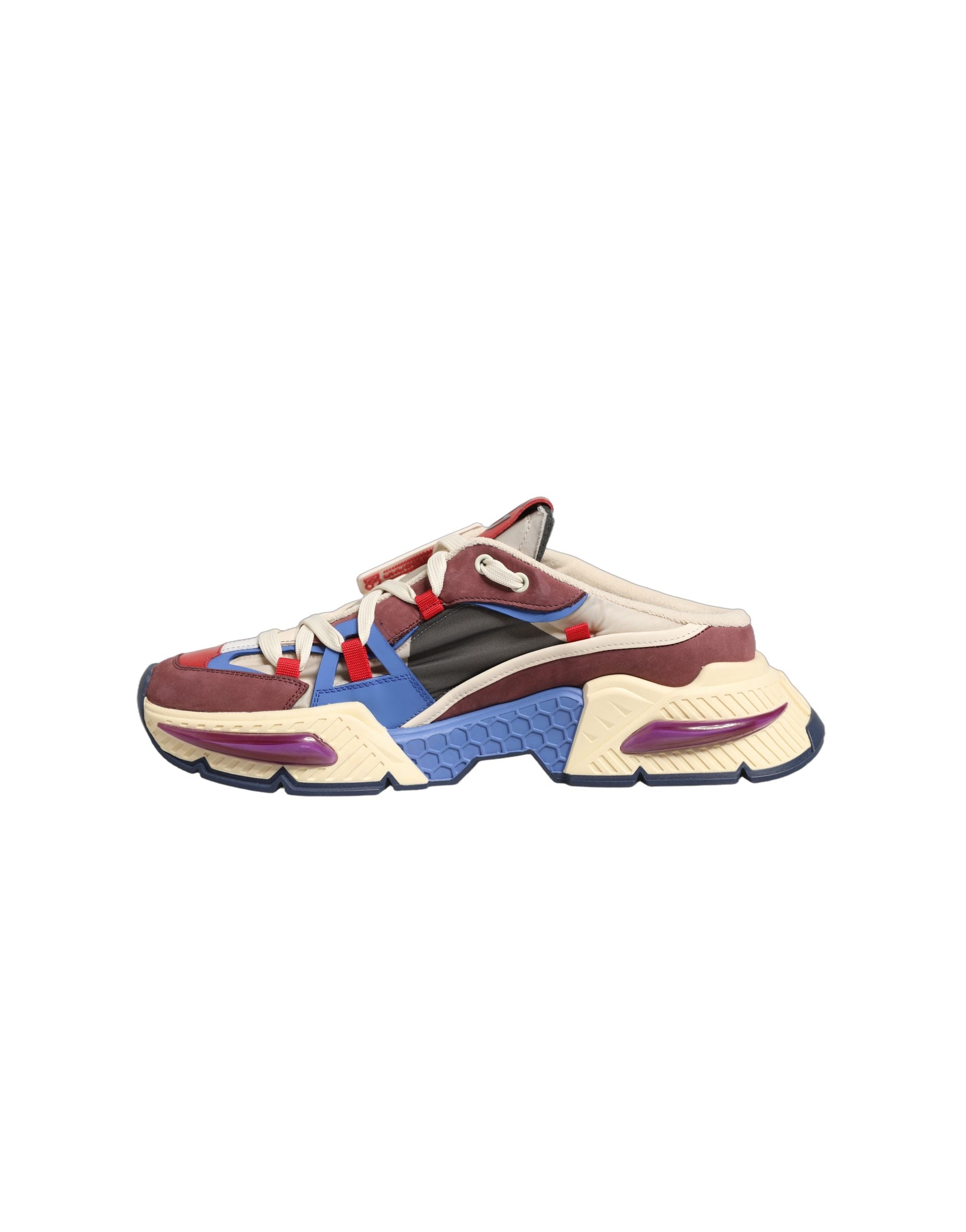 Chaussures sneakers basses multicolores Dolce & Gabbana Airmaster pour homme, style décontracté et tendance.