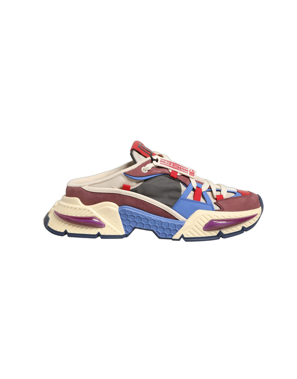 Chaussures sneakers basses multicolores Dolce & Gabbana Airmaster pour hommes, design coloré et style moderne.